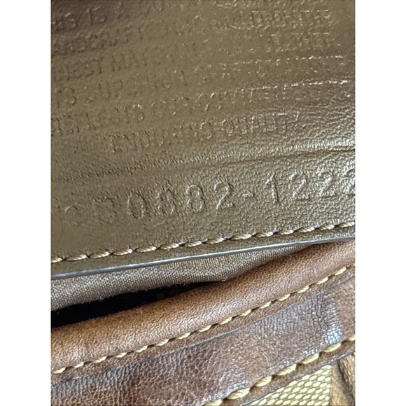 VGUC VTG Coach Ergo Signature Shoulder Hobo Purse Monogram Canvas Leather Brown - Picture 10 of 10